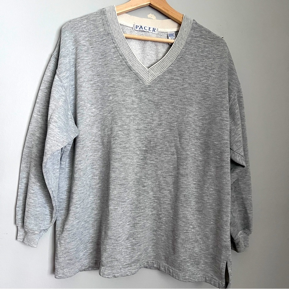 Acer Gray V-Neck Sweatshirt